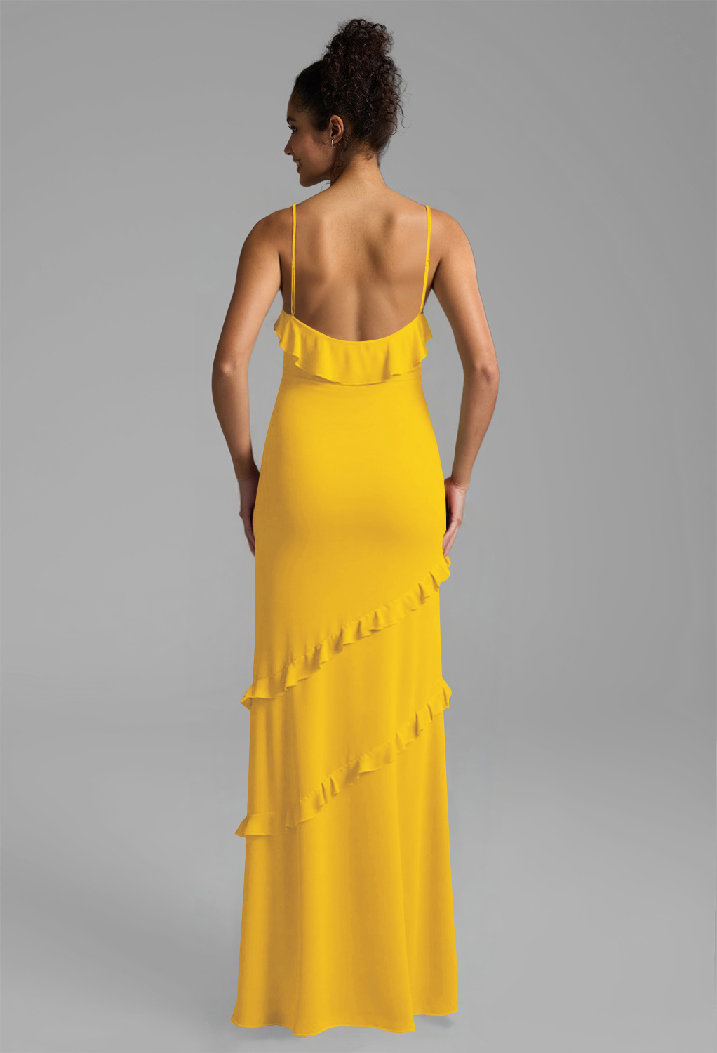 AW Tasnim Mustard Yellow  Wedding Guest Dresses