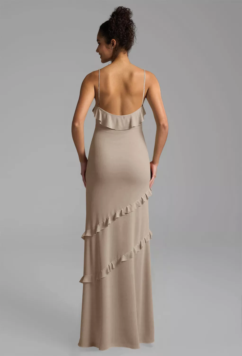 AW Tasnim Taupe  Wedding Guest Dresses