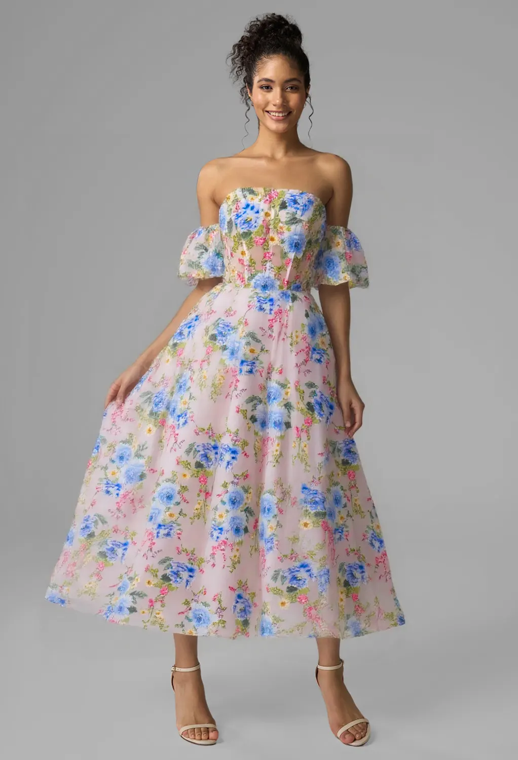 AW Aneesa Multi Color  Spring Wedding Guest Dresses