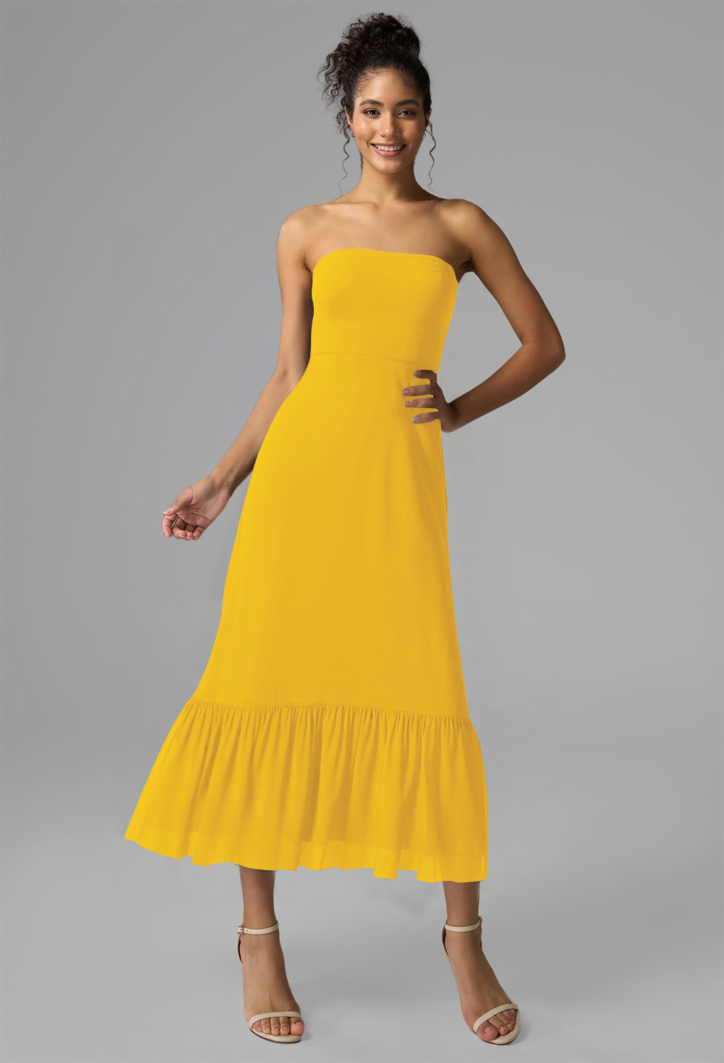 AW Kate Mustard Yellow  Wedding Guest Dresses