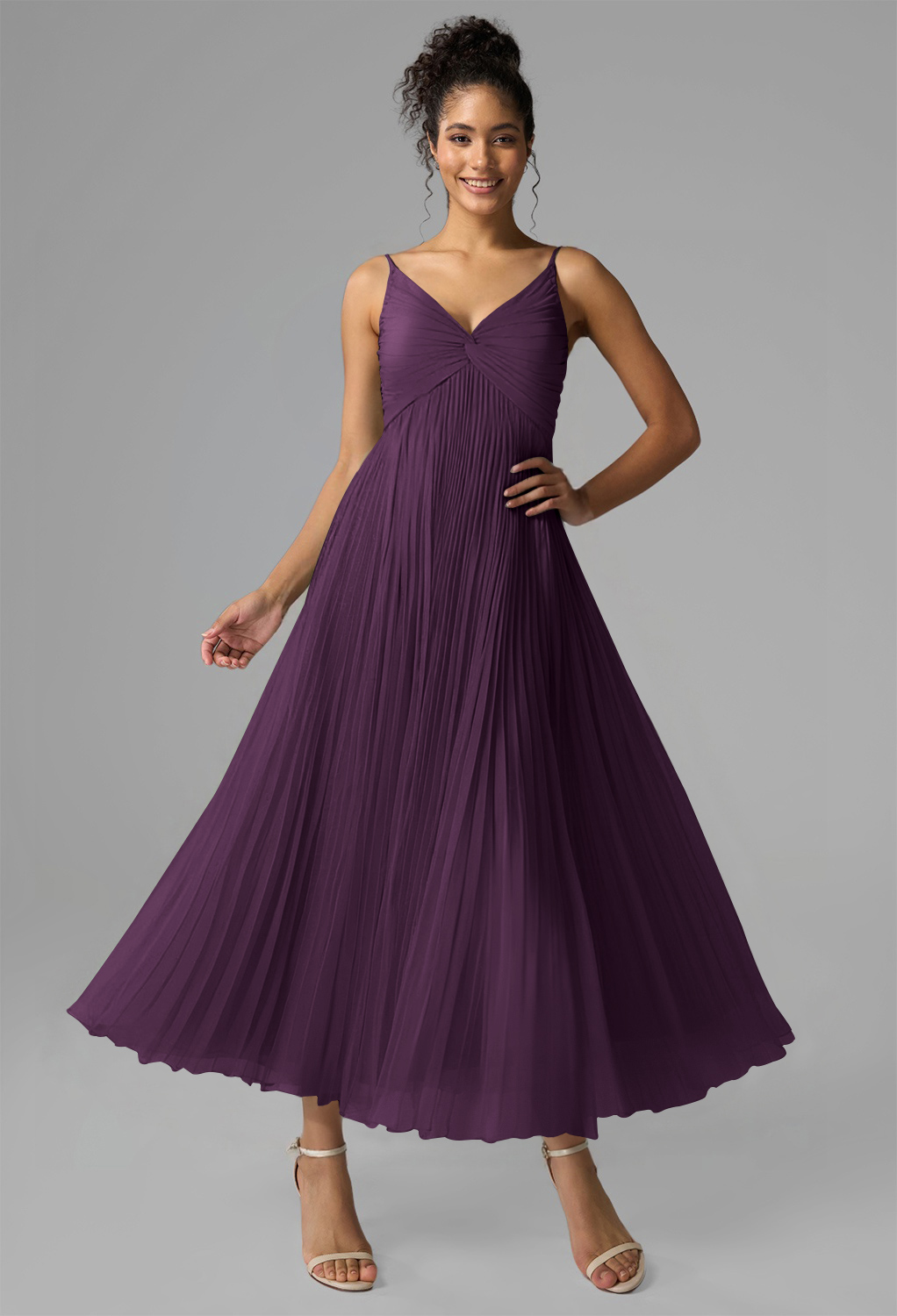 AW Kaylee Grape  Wedding Guest Dresses