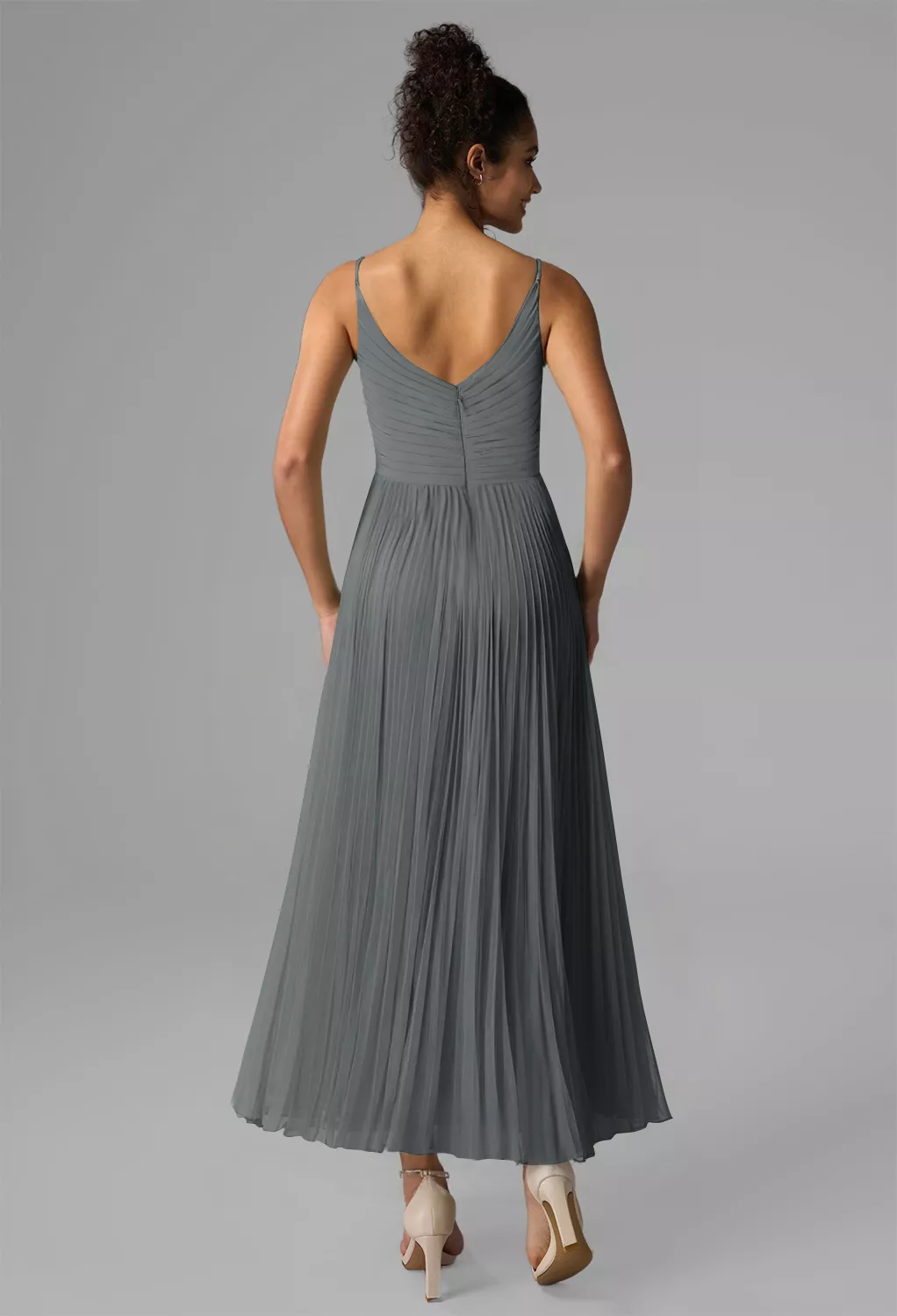 AW Kaylee Steel Gray  Wedding Guest Dresses