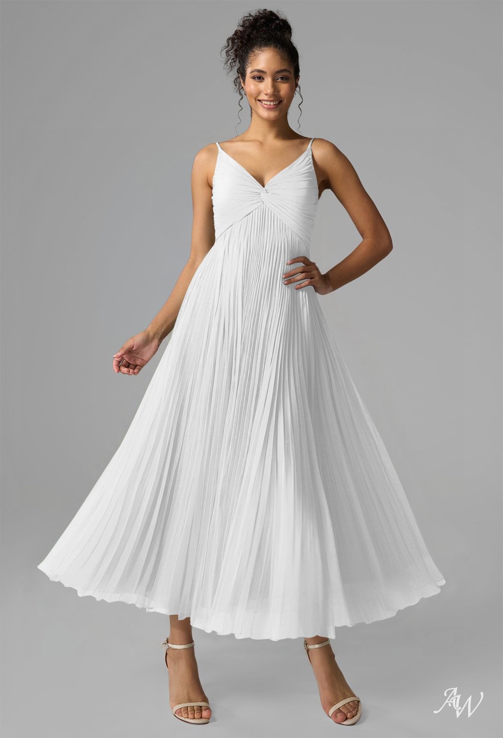 AW Kaylee White Wedding Guest Dresses image1