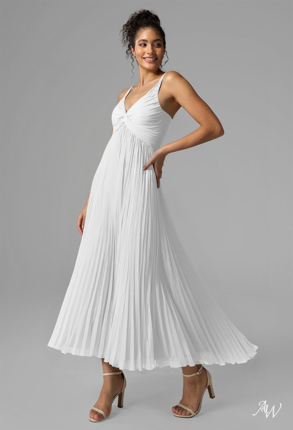 AW Kaylee White Wedding Guest Dresses image3
