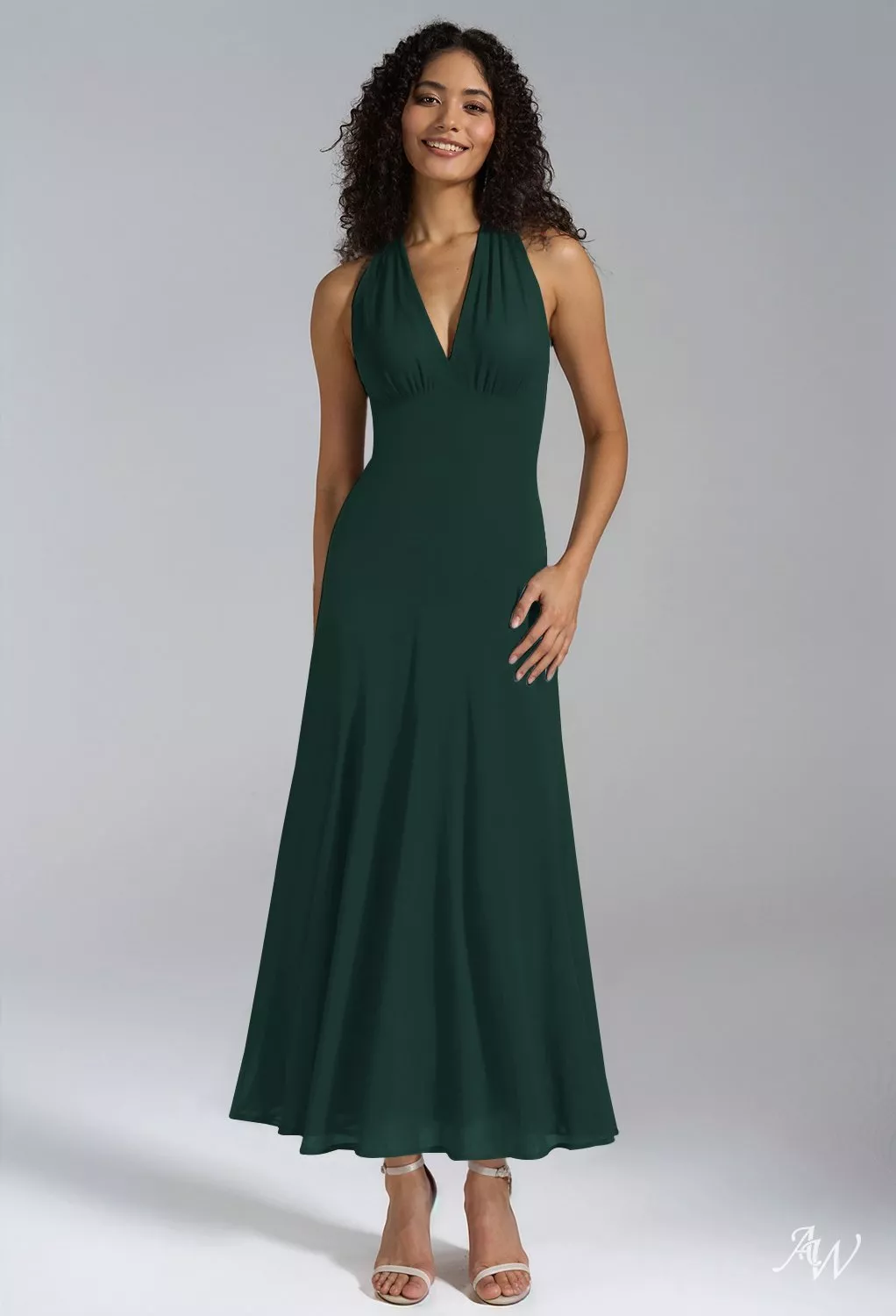 AW Lexie Dark Emerald Wedding Guest Dresses | AW.Bridal Canada