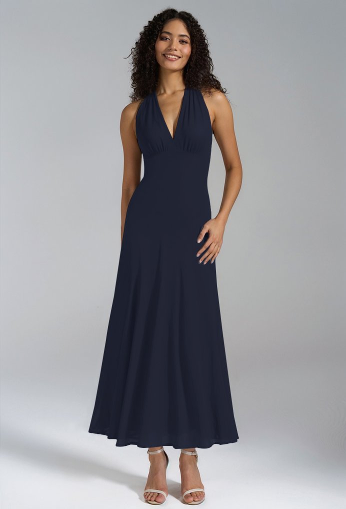 AW Lexie Dark Navy  Wedding Guest Dresses