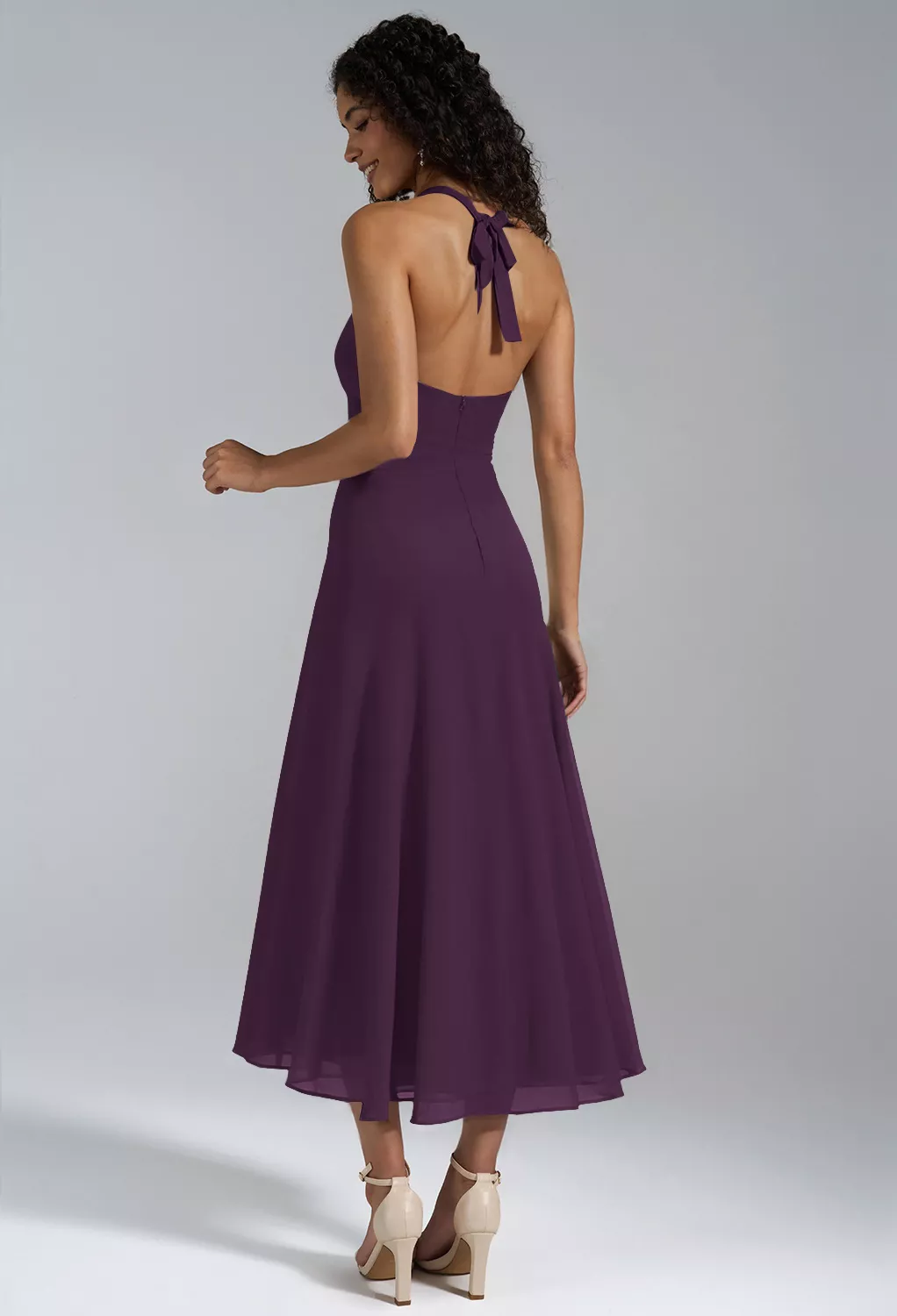 AW Lexie Grape  Wedding Guest Dresses
