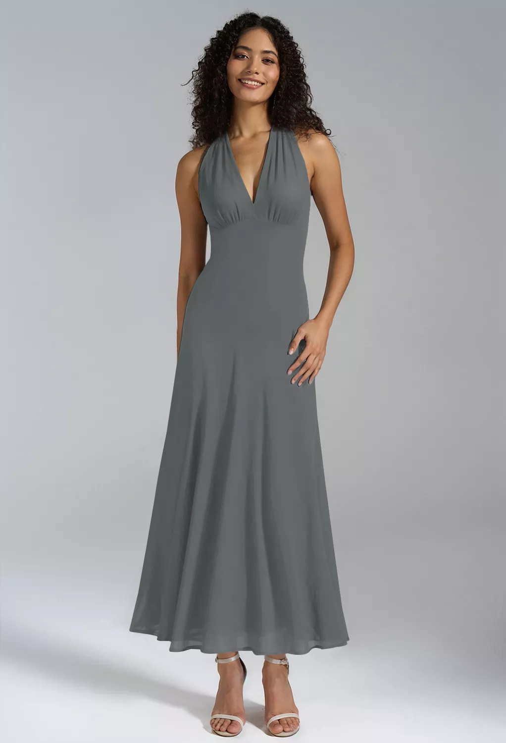AW Lexie Steel Gray  Wedding Guest Dresses
