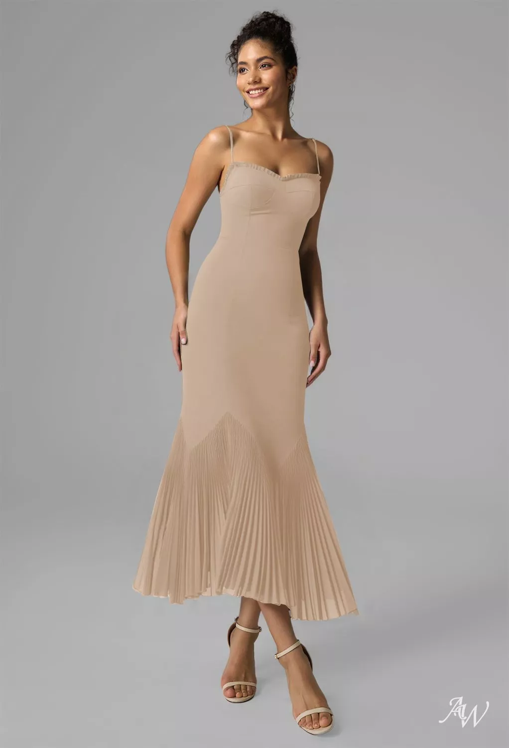 sachin and babi light blue dress Champagne Bridesmaid Dresses For the Modern Bride – Wedding Shoppe main image 0