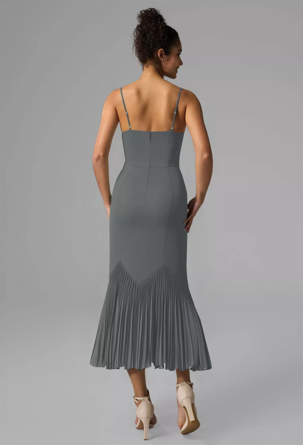 AW Elouise Steel Gray  Wedding Guest Dresses