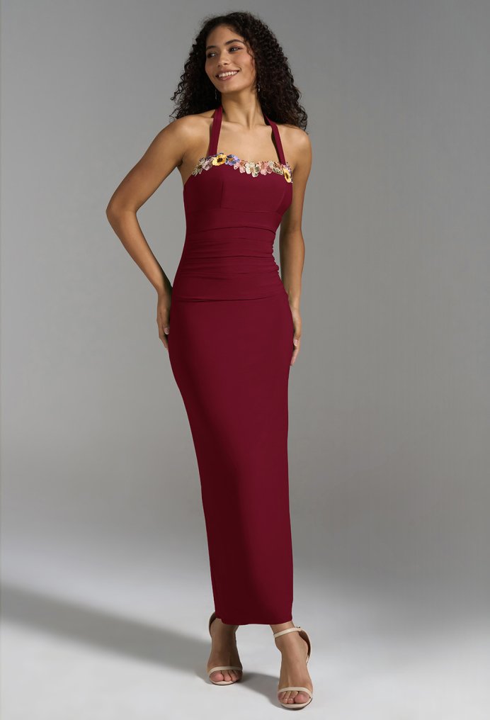 AW Sadia Burgundy  Wedding Guest Dresses