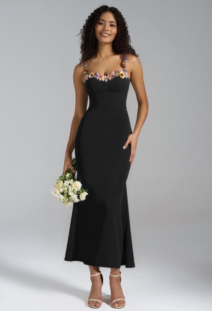 AW Skyla Black  Wedding Guest Dresses