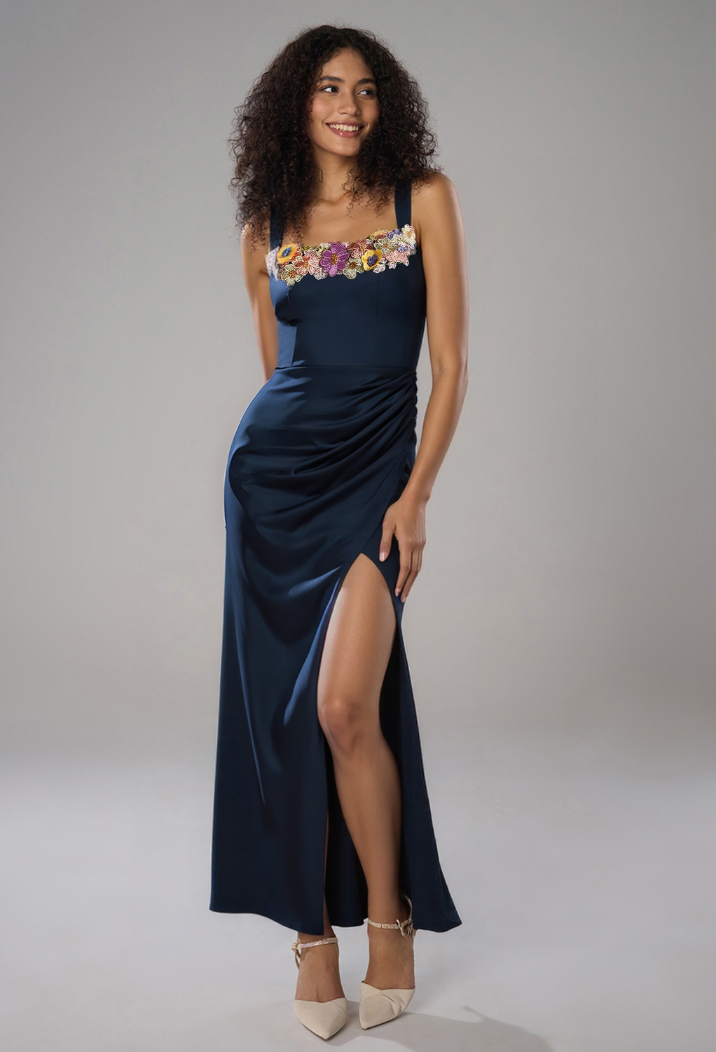 AW Elijah Dark Navy  Wedding Guest Dresses