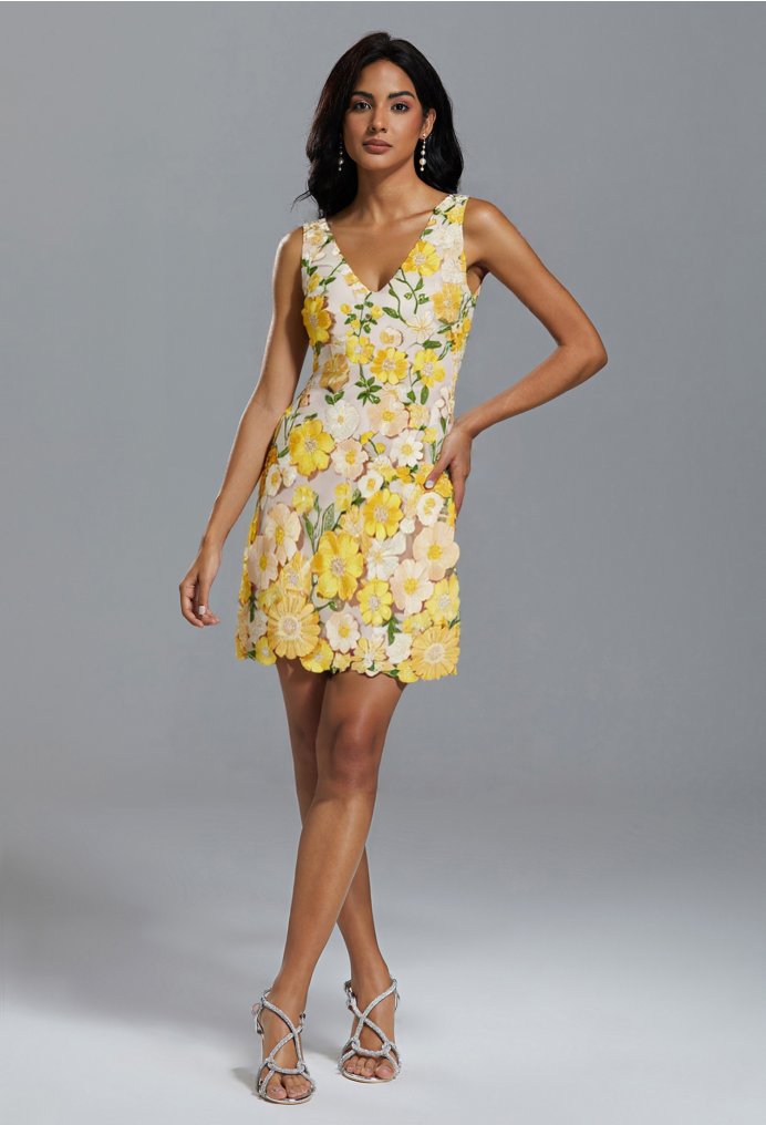 AW Brodie Blazing Yellow  Wedding Guest Dresses