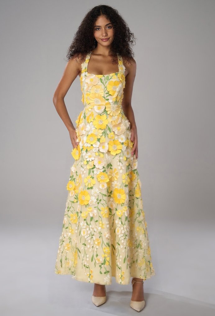 AW Lucie Blazing Yellow  Wedding Guest Dresses