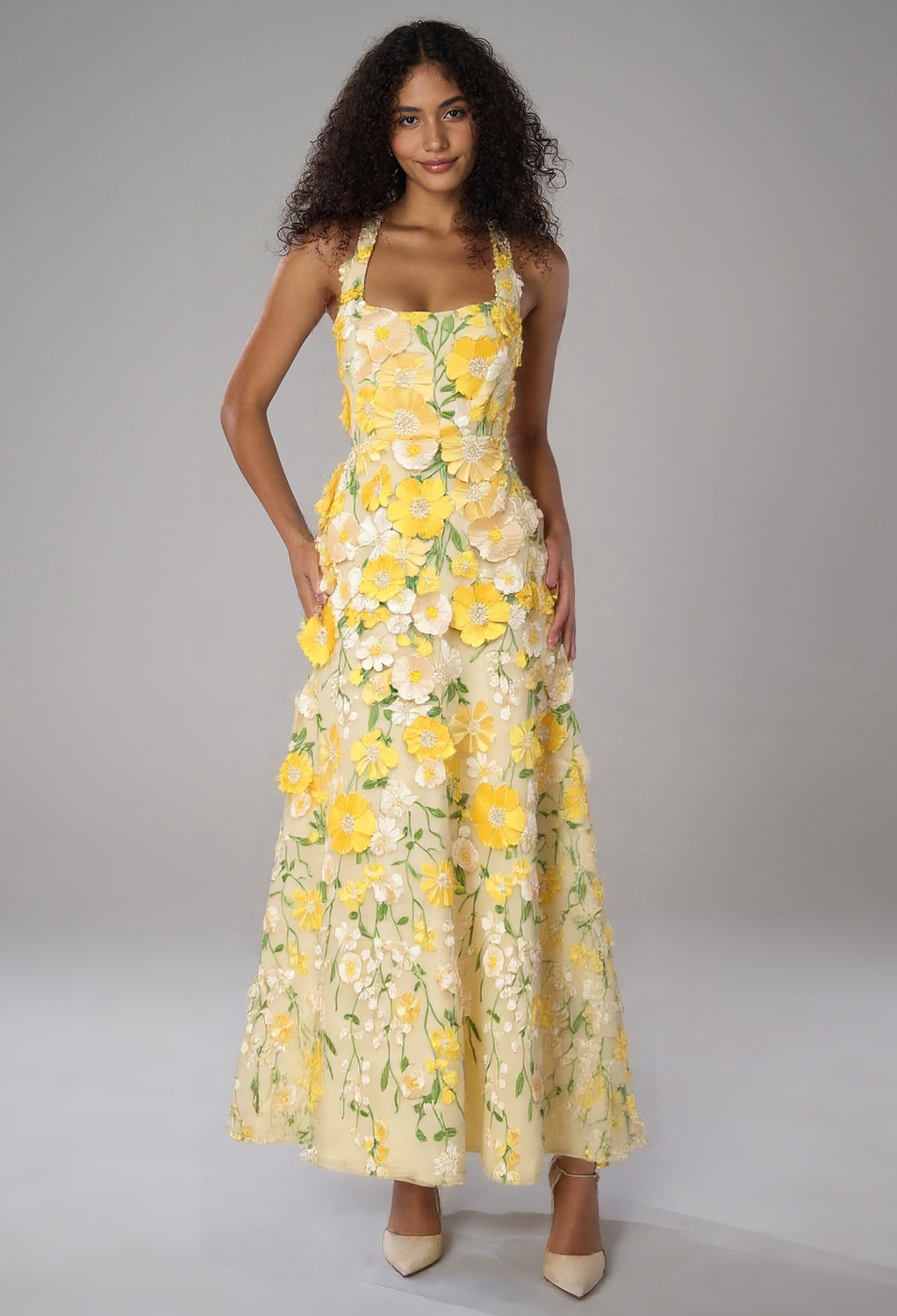 AW Lucie Blazing Yellow  Wedding Guest Dresses