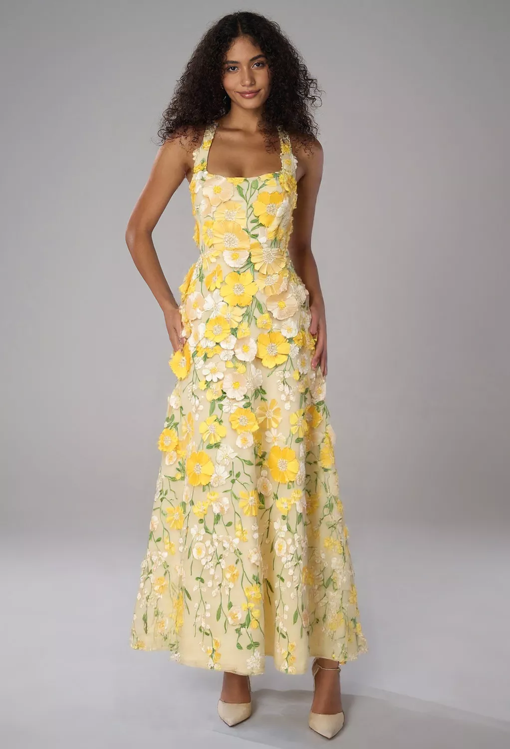 AW Lucie Blazing Yellow  Wedding Guest Dresses