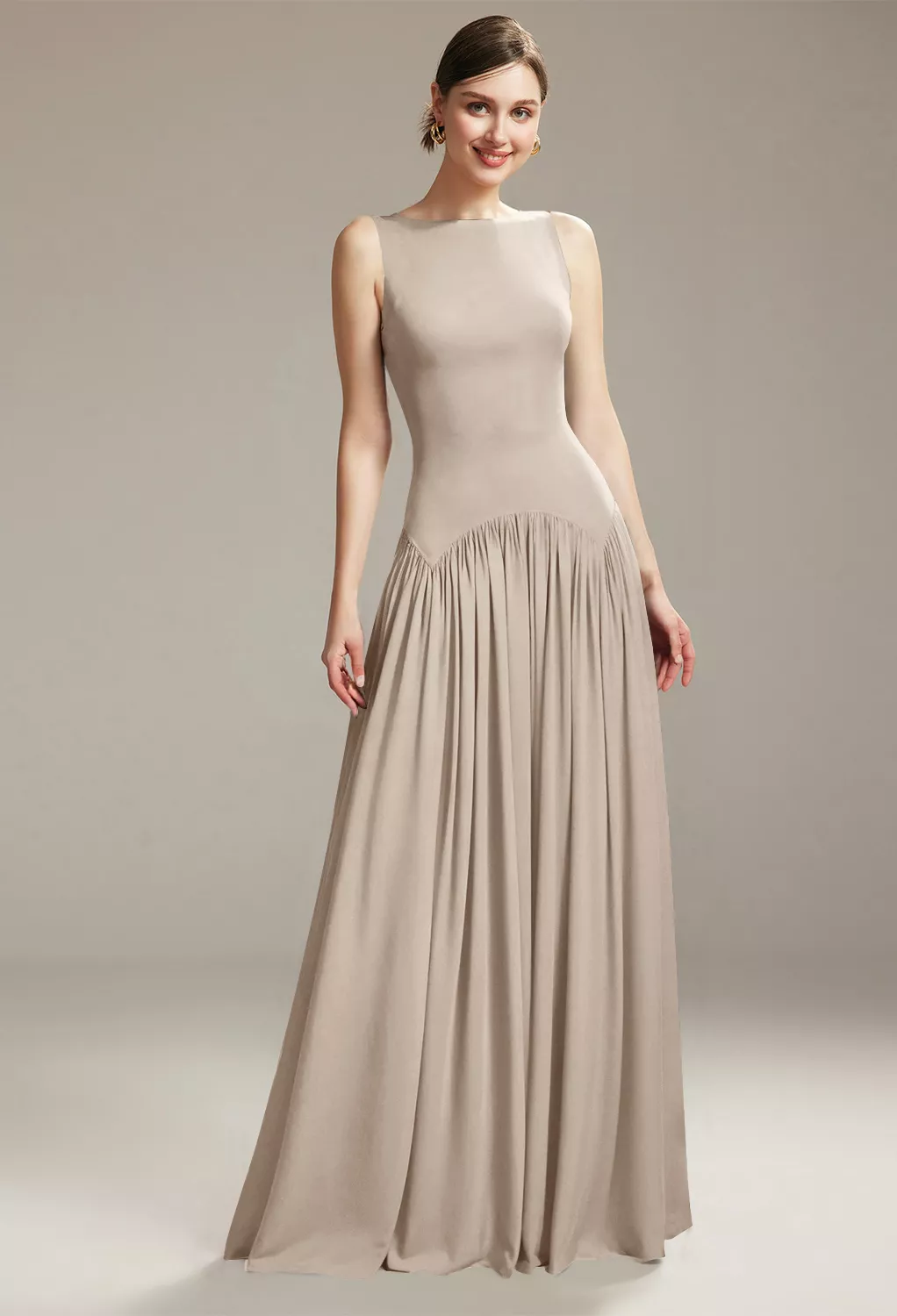 AW Seren Taupe  Wedding Guest Dresses