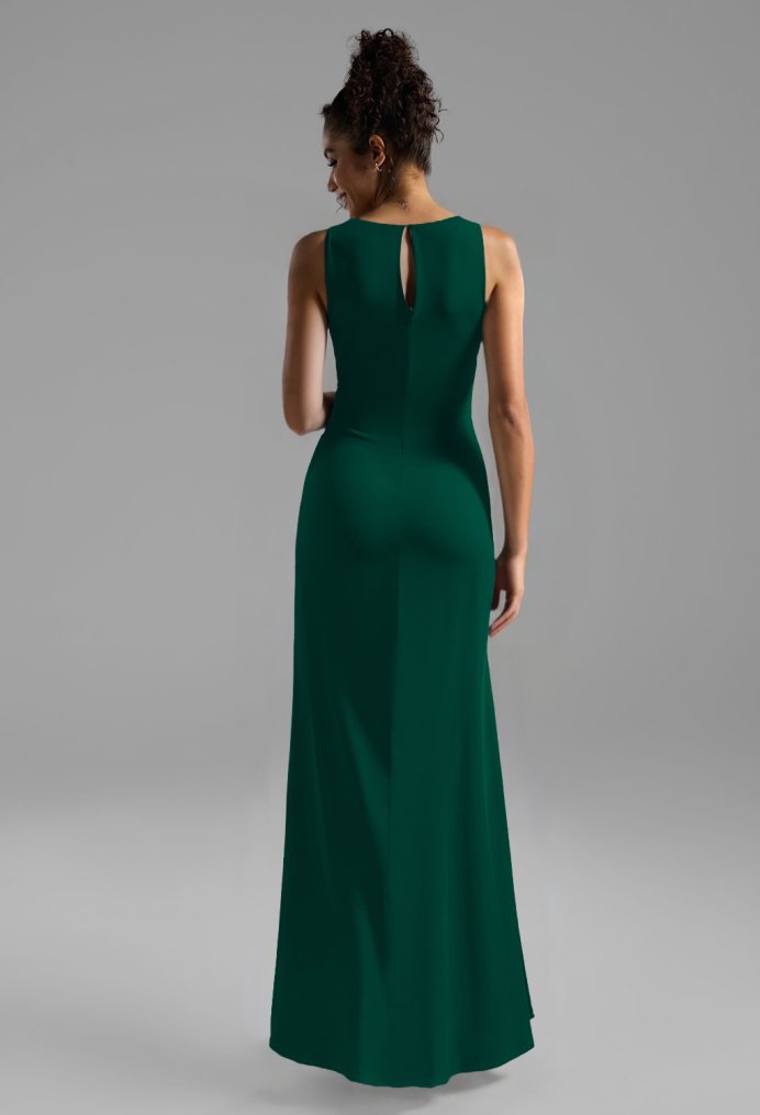 AW Daisie Evergreen  Long Bridesmaid Dresses