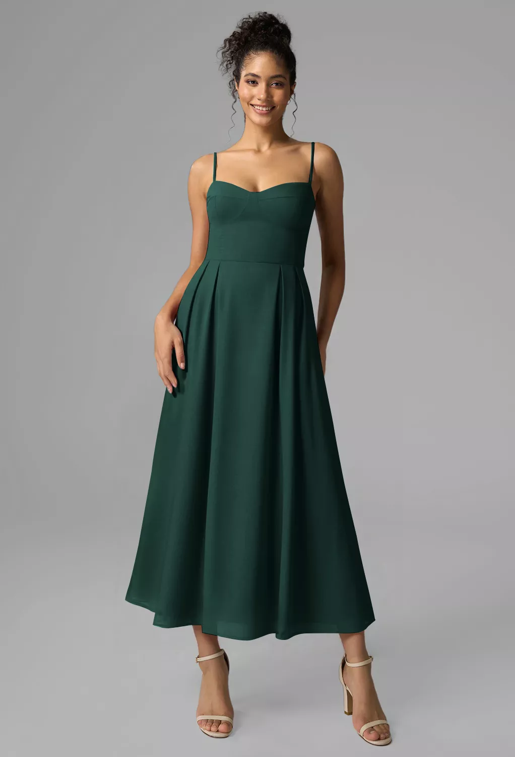 AW Alys Dark Emerald  Short Bridesmaid Dresses