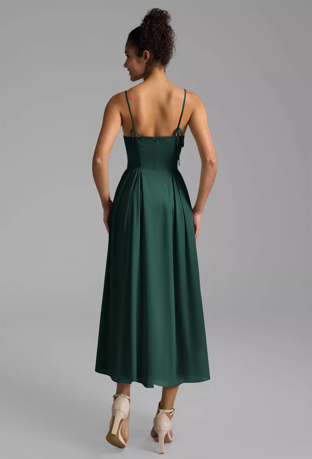 AW Alys Dark Emerald  Short Bridesmaid Dresses