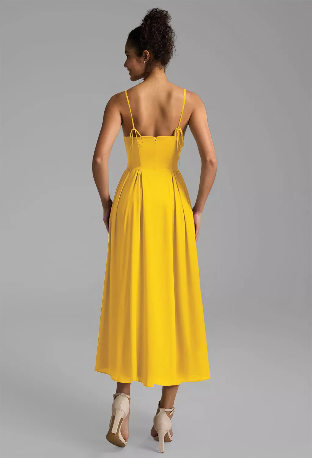 AW Alys Mustard Yellow  Wedding Guest Dresses