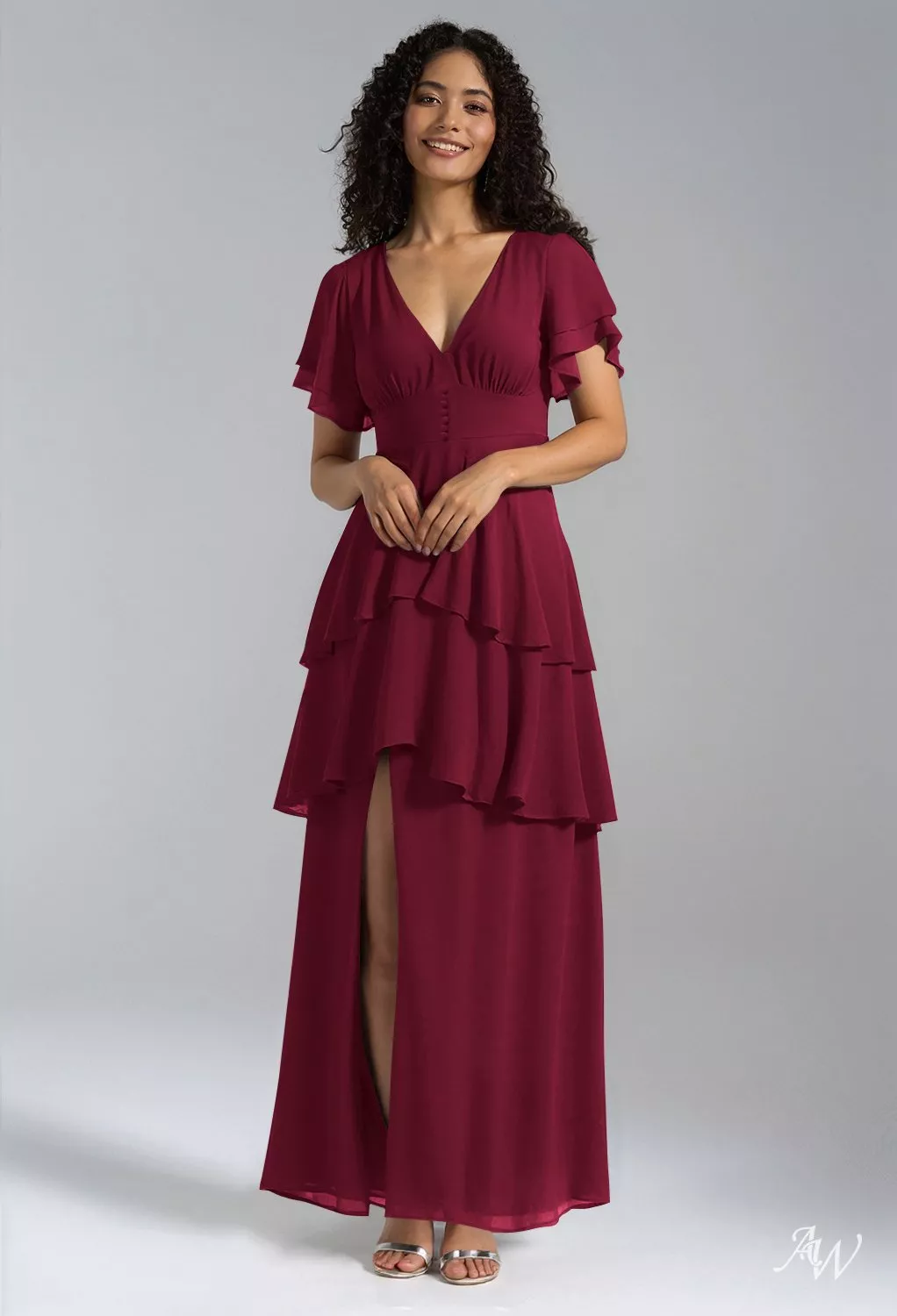 AW Tiffany Burgundy Bridesmaid Dresses | AW.Bridal Canada