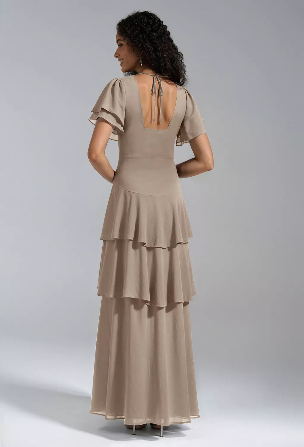 AW Tiffany Taupe  Wedding Guest Dresses