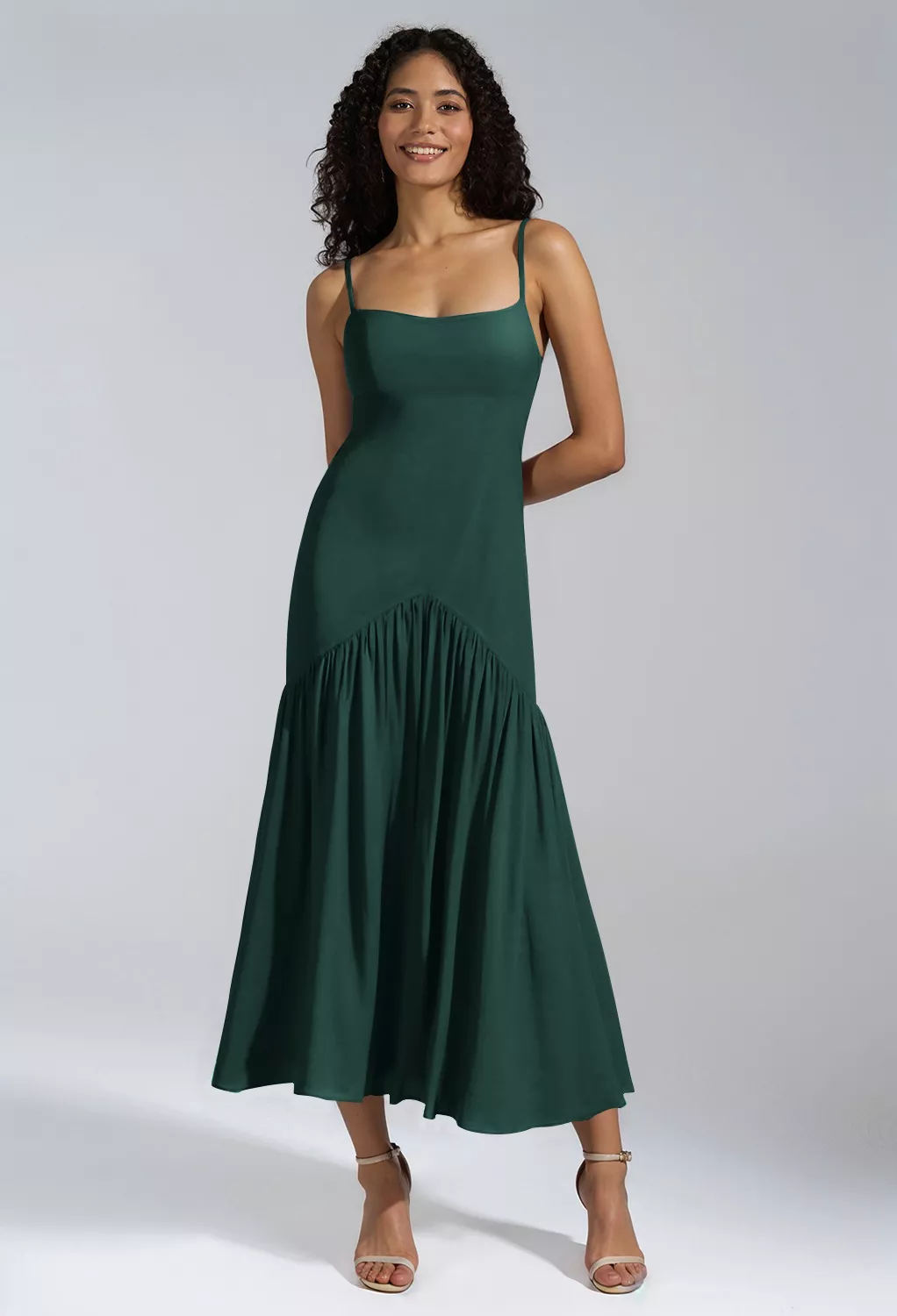 AW Mariyah Dark Emerald  Short Bridesmaid Dresses