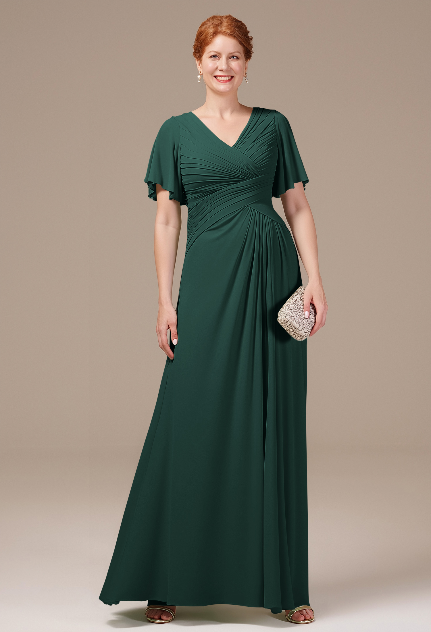 AW Tori Dark Emerald  Mother of the Bride Dresses