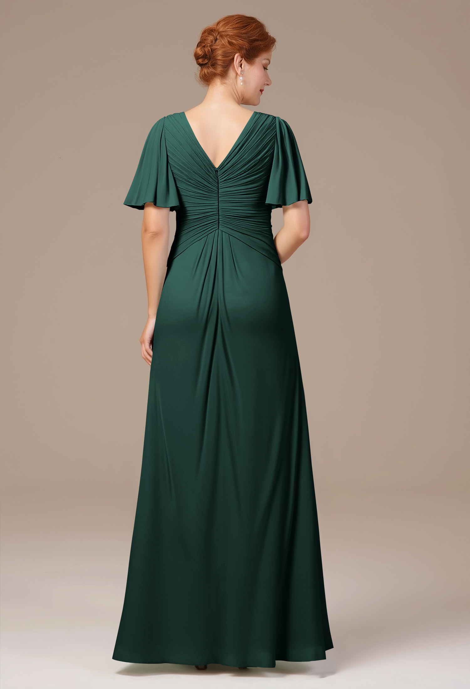 AW Tori Dark Emerald  Mother of the Bride Dresses