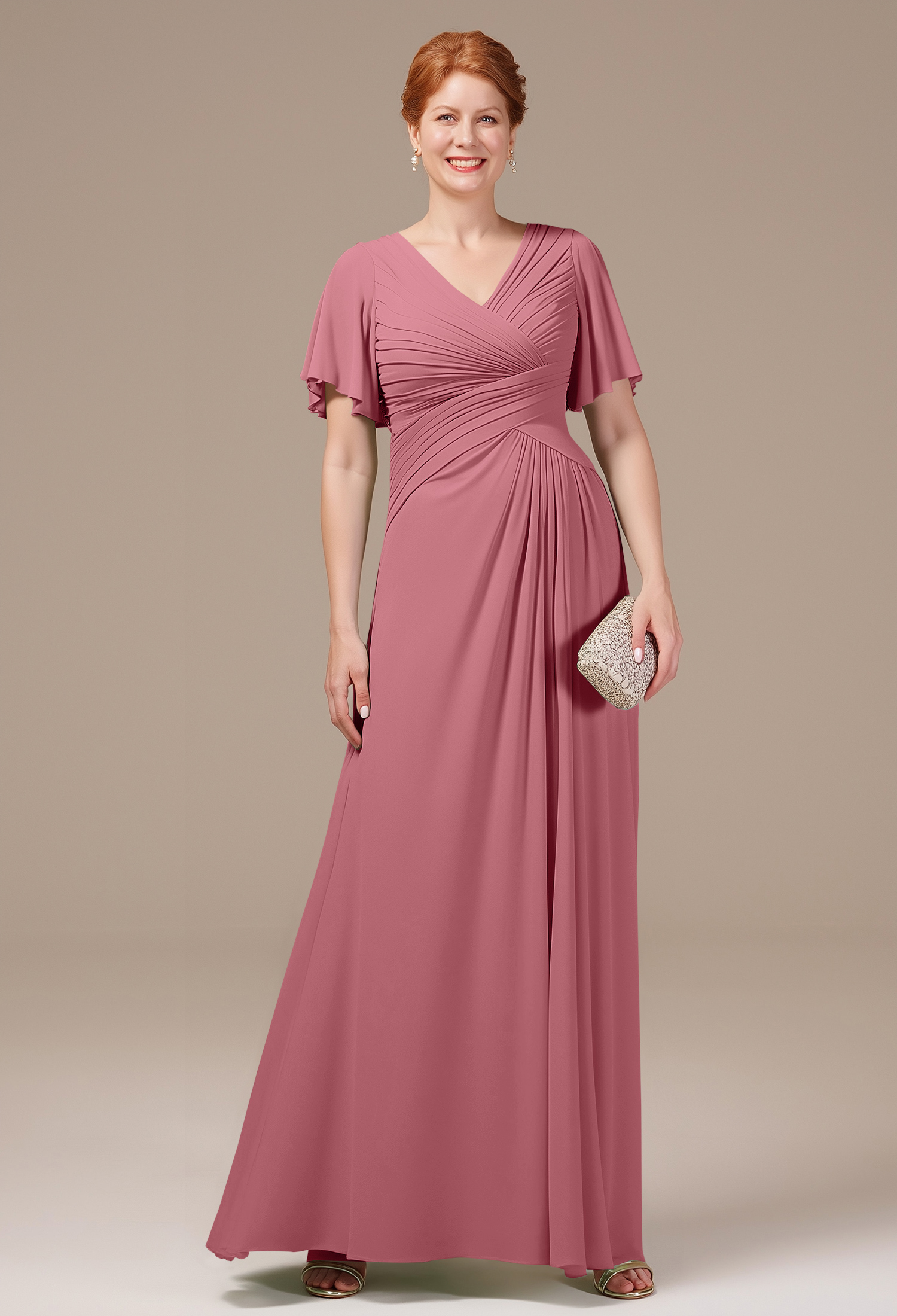 AW Tori Desert Rose  Mother of the Bride Dresses