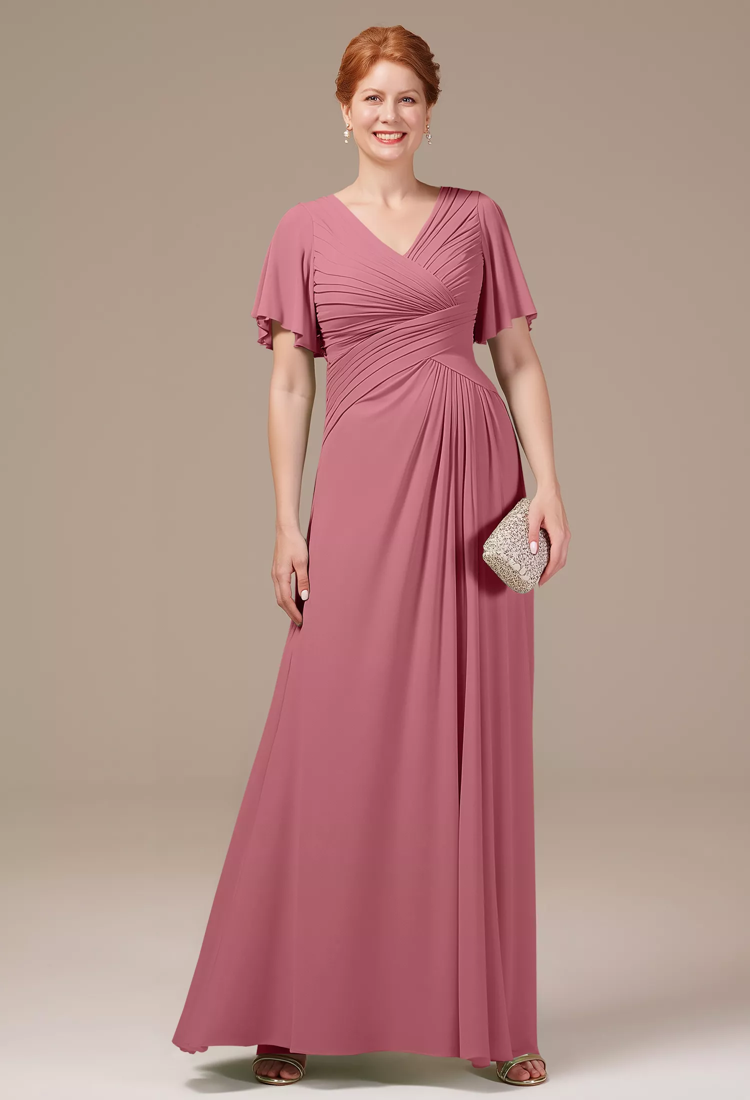 AW Tori Desert Rose  Mother of the Bride Dresses