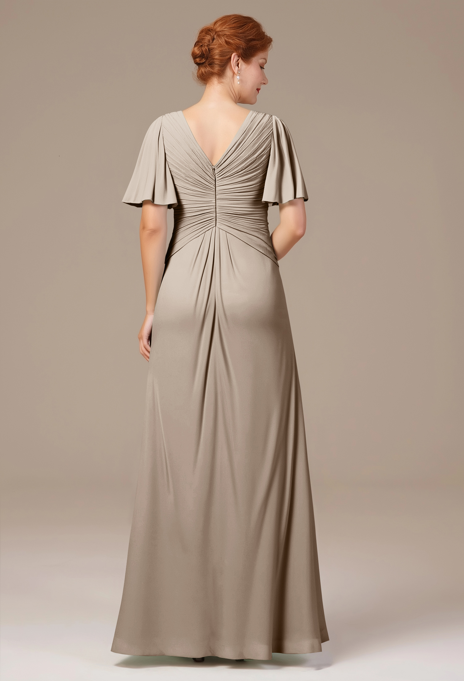 AW Tori Taupe  Mother of the Bride Dresses