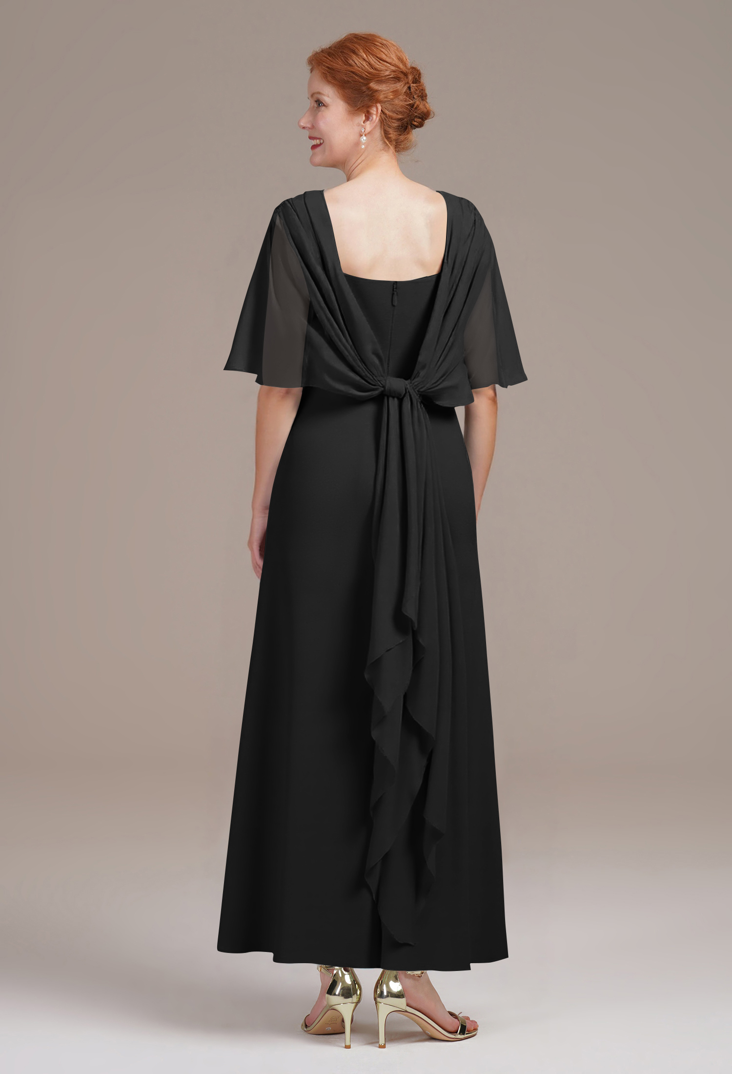 AW Zain Black  Mother of the Bride Dresses