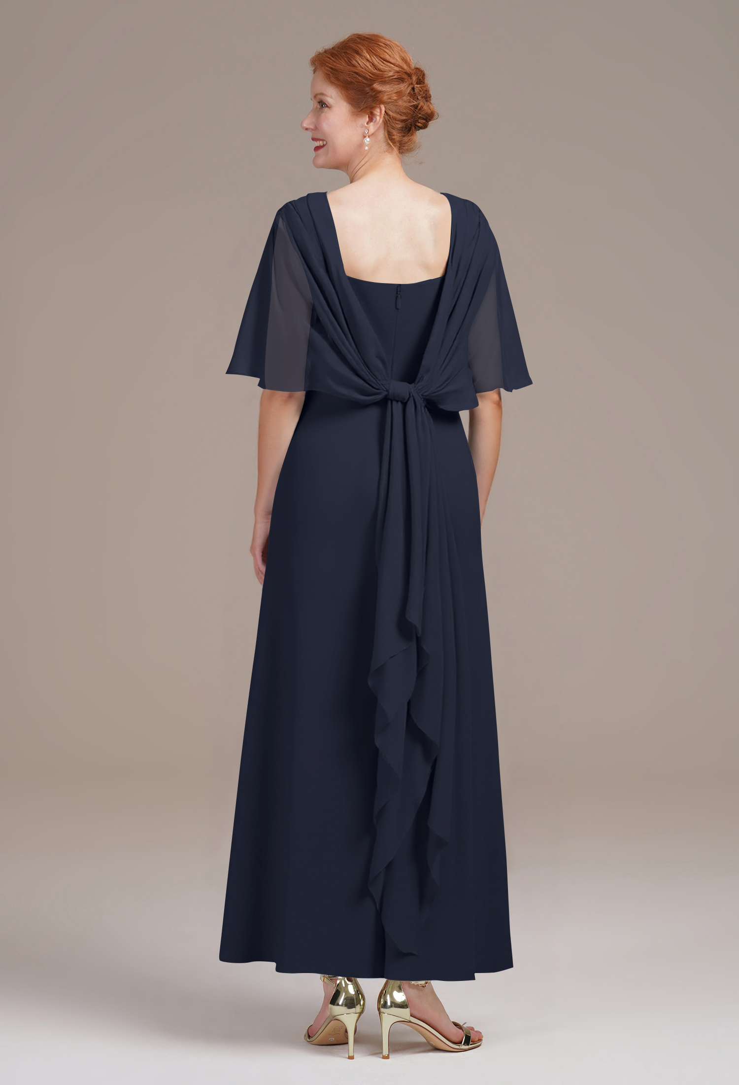 AW Zain Dark Navy  Mother of the Bride Dresses