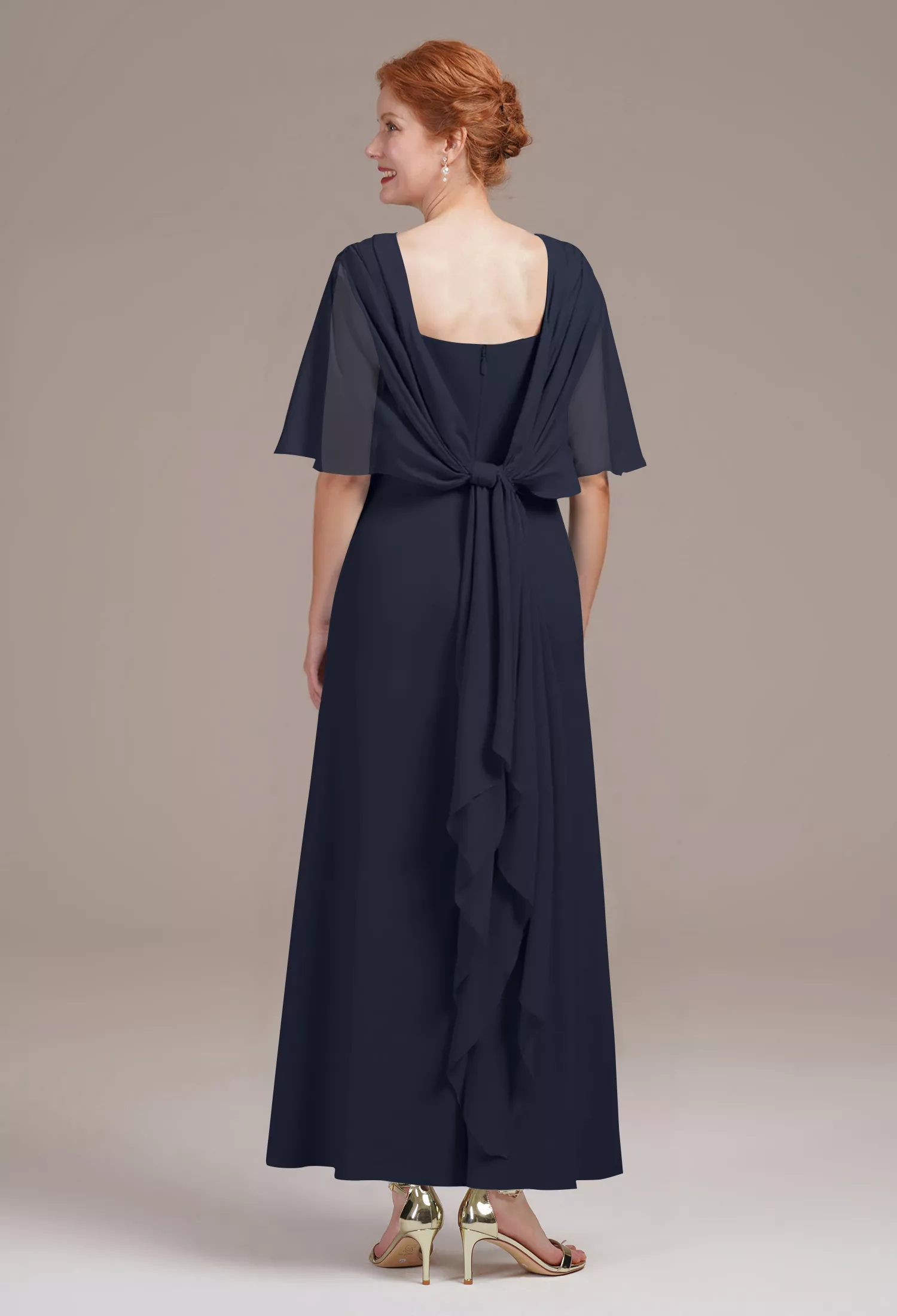 AW Zain Dark Navy  Mother of the Bride Dresses