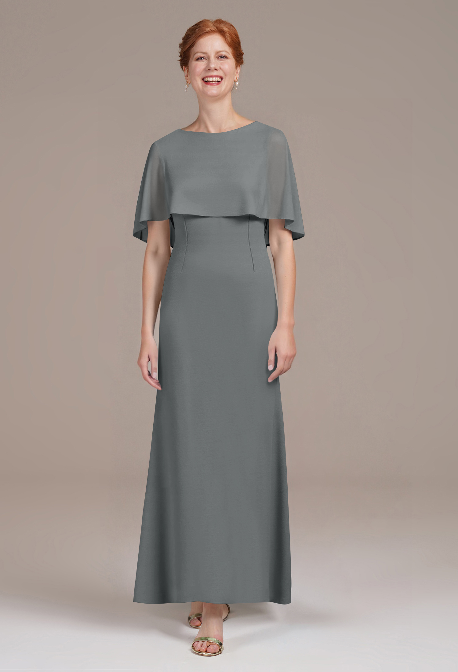 AW Zain Steel Gray  Mother of the Bride Dresses