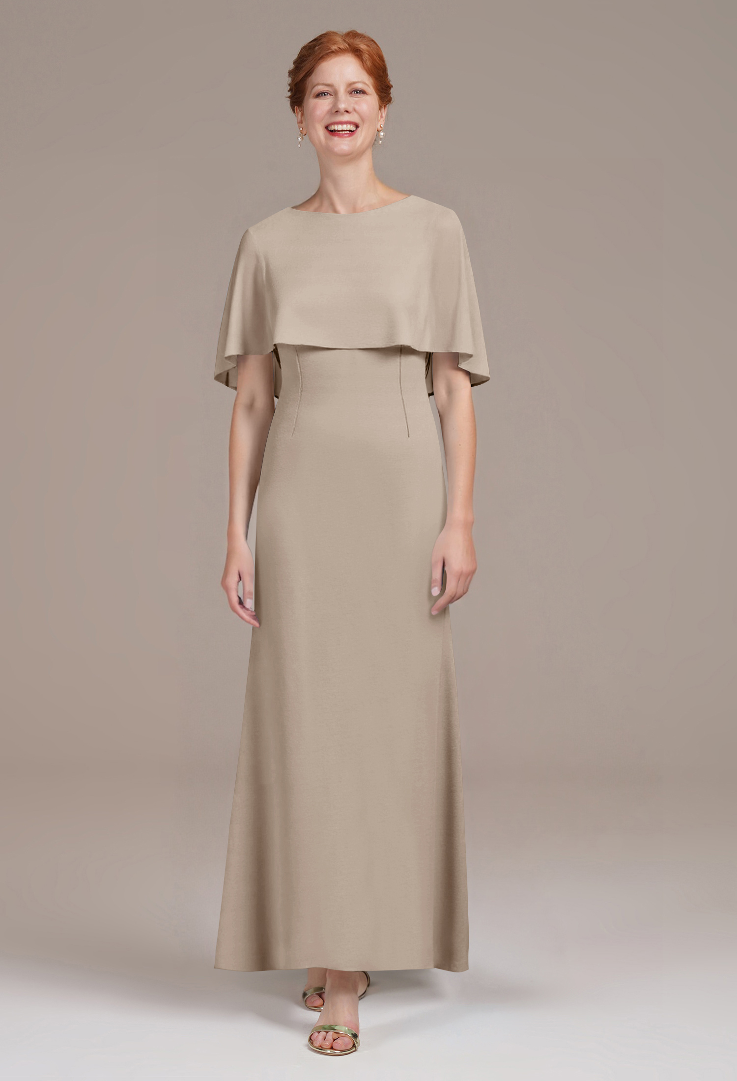 AW Zain Taupe  Mother of the Bride Dresses