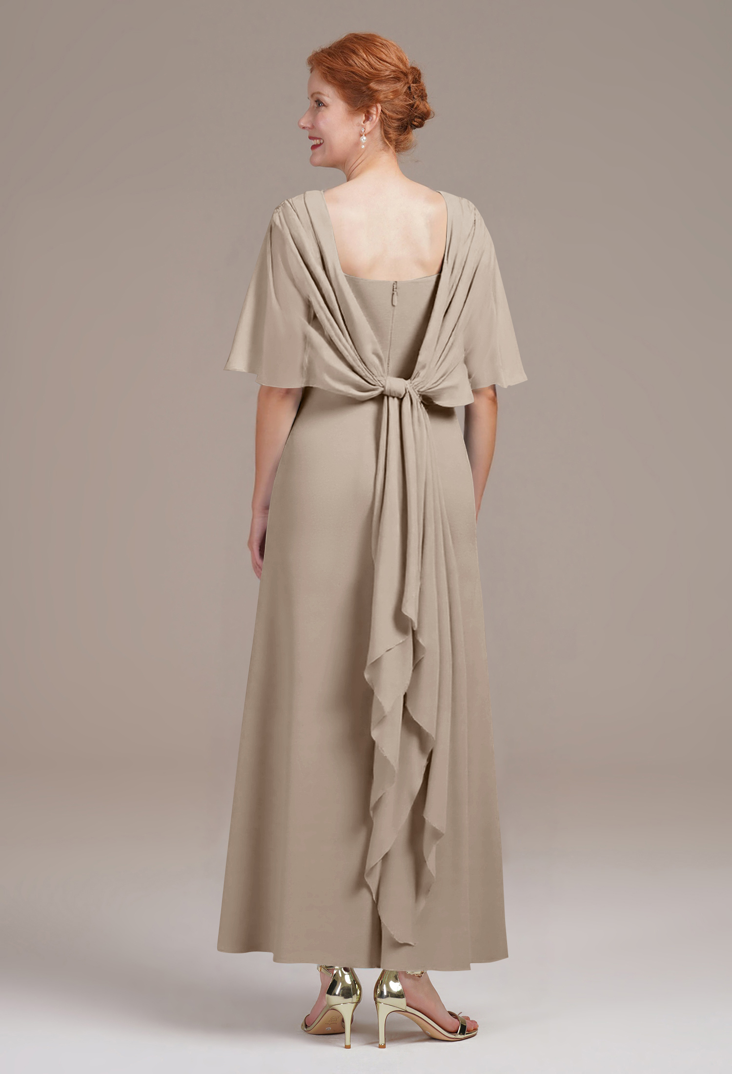 AW Zain Taupe  Mother of the Bride Dresses
