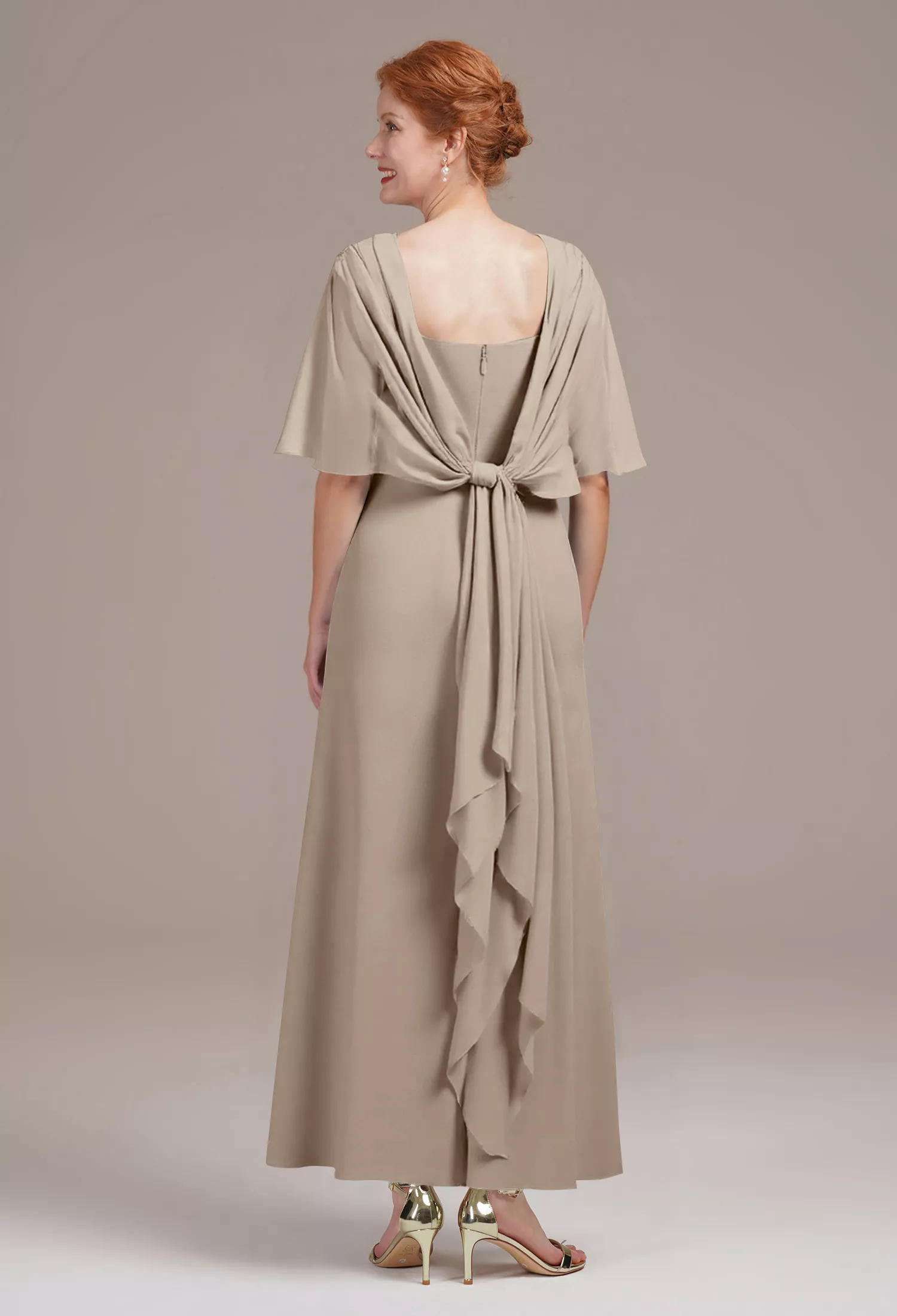 AW Zain Taupe  Mother of the Bride Dresses