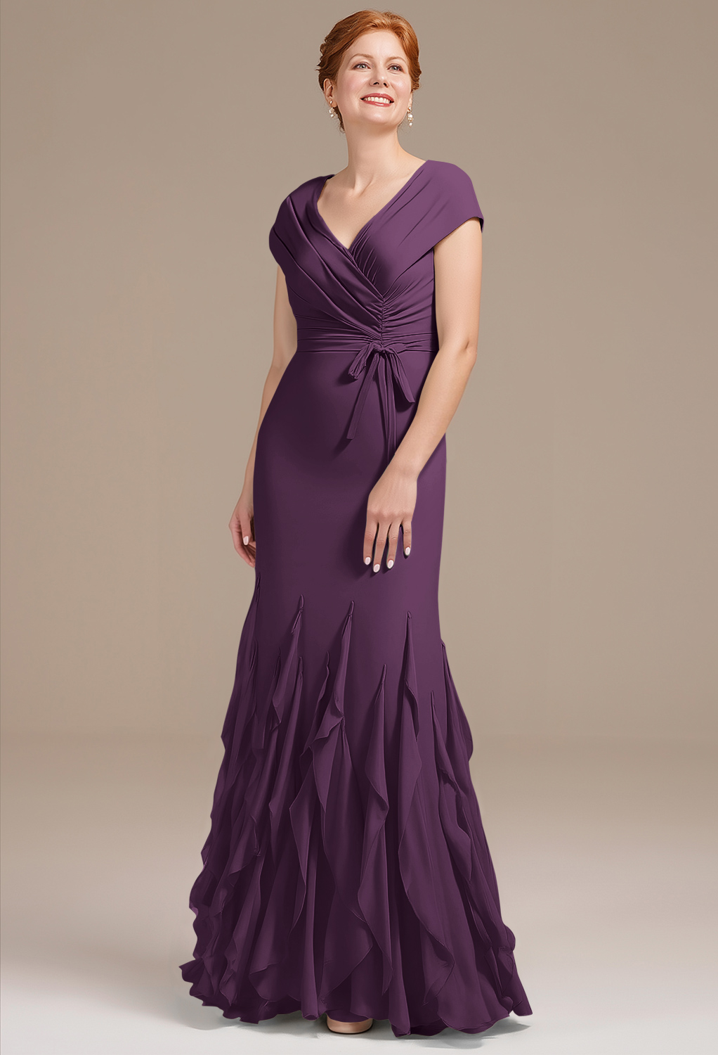 AW Ela Grape  Mother of the Bride Dresses