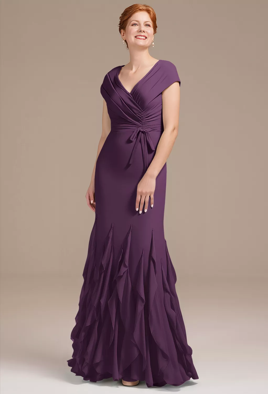 AW Ela Grape  Mother of the Bride Dresses