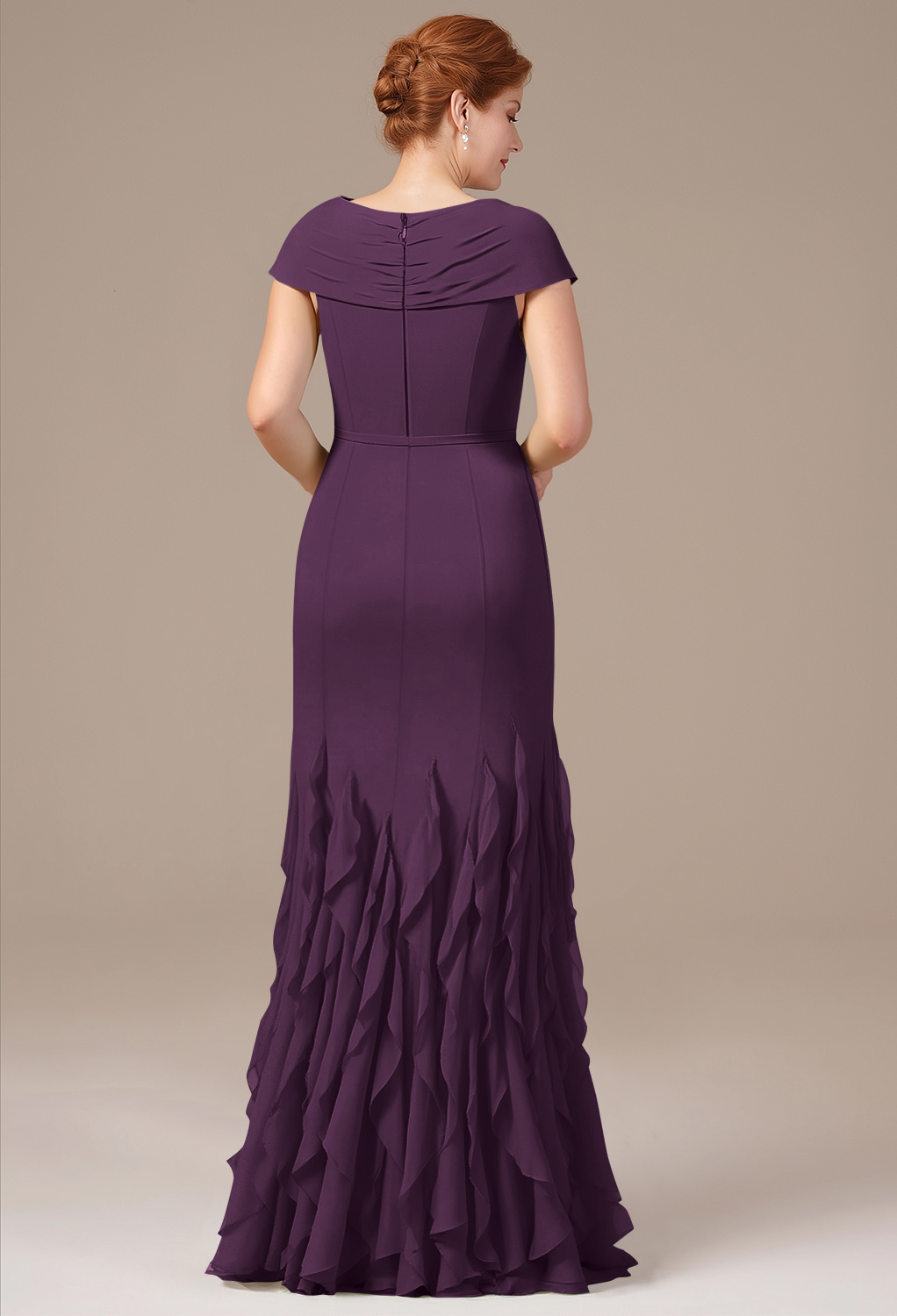 AW Ela Grape  Mother of the Bride Dresses