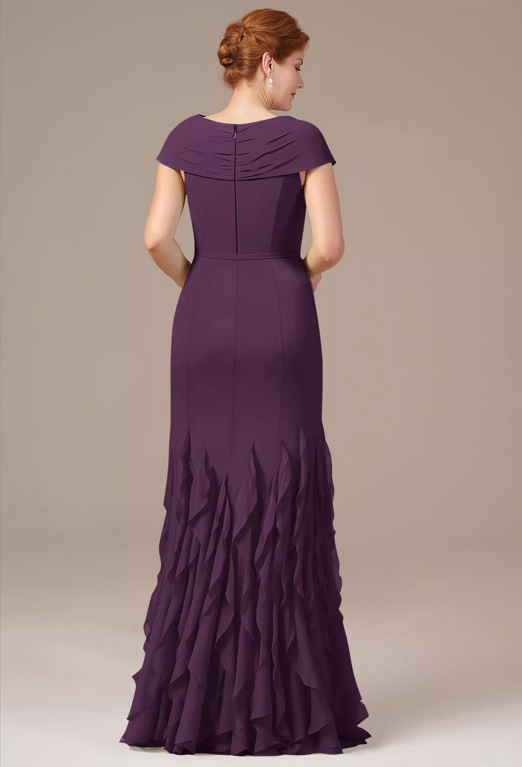 AW Ela Grape  Mother of the Bride Dresses