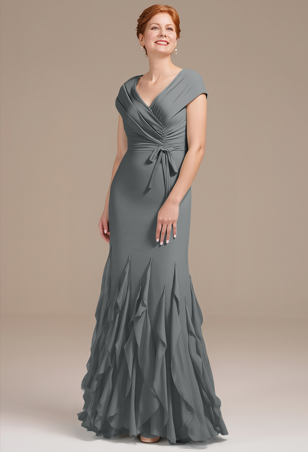 AW Ela Steel Gray  Mother of the Bride Dresses