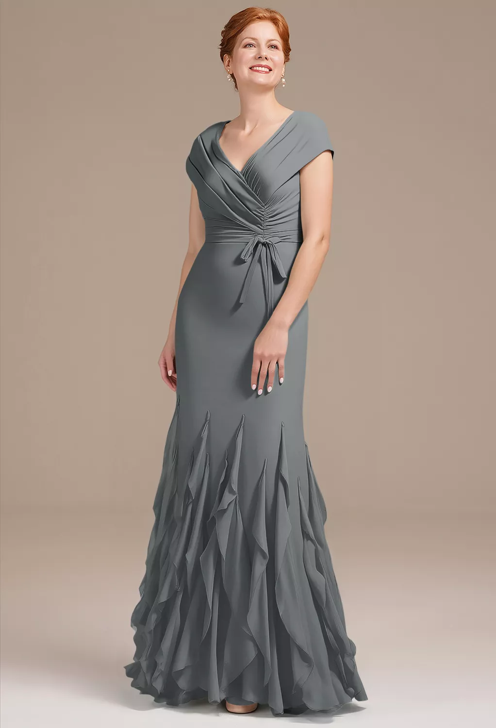 AW Ela Steel Gray  Mother of the Bride Dresses