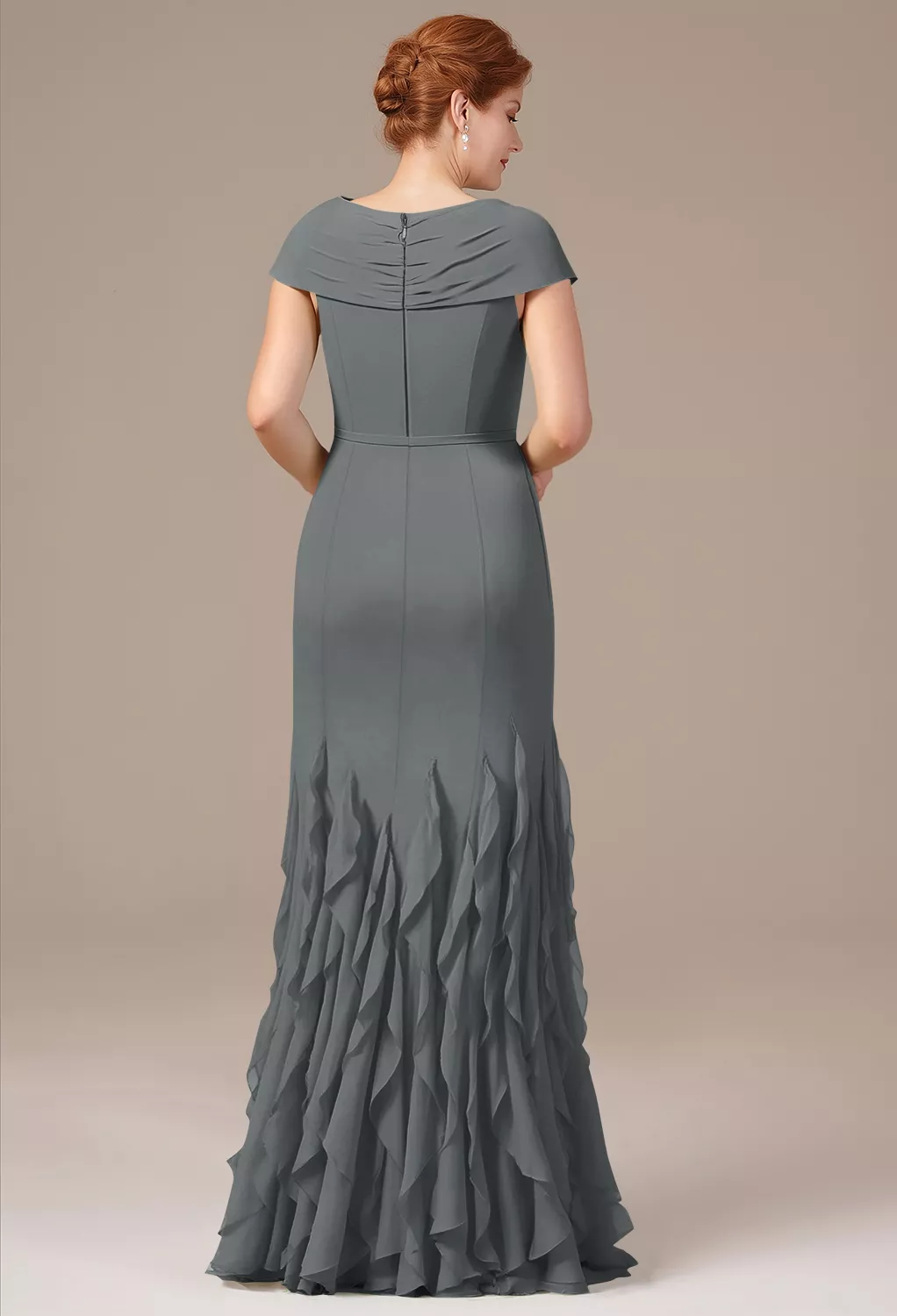 AW Ela Steel Gray  Mother of the Bride Dresses