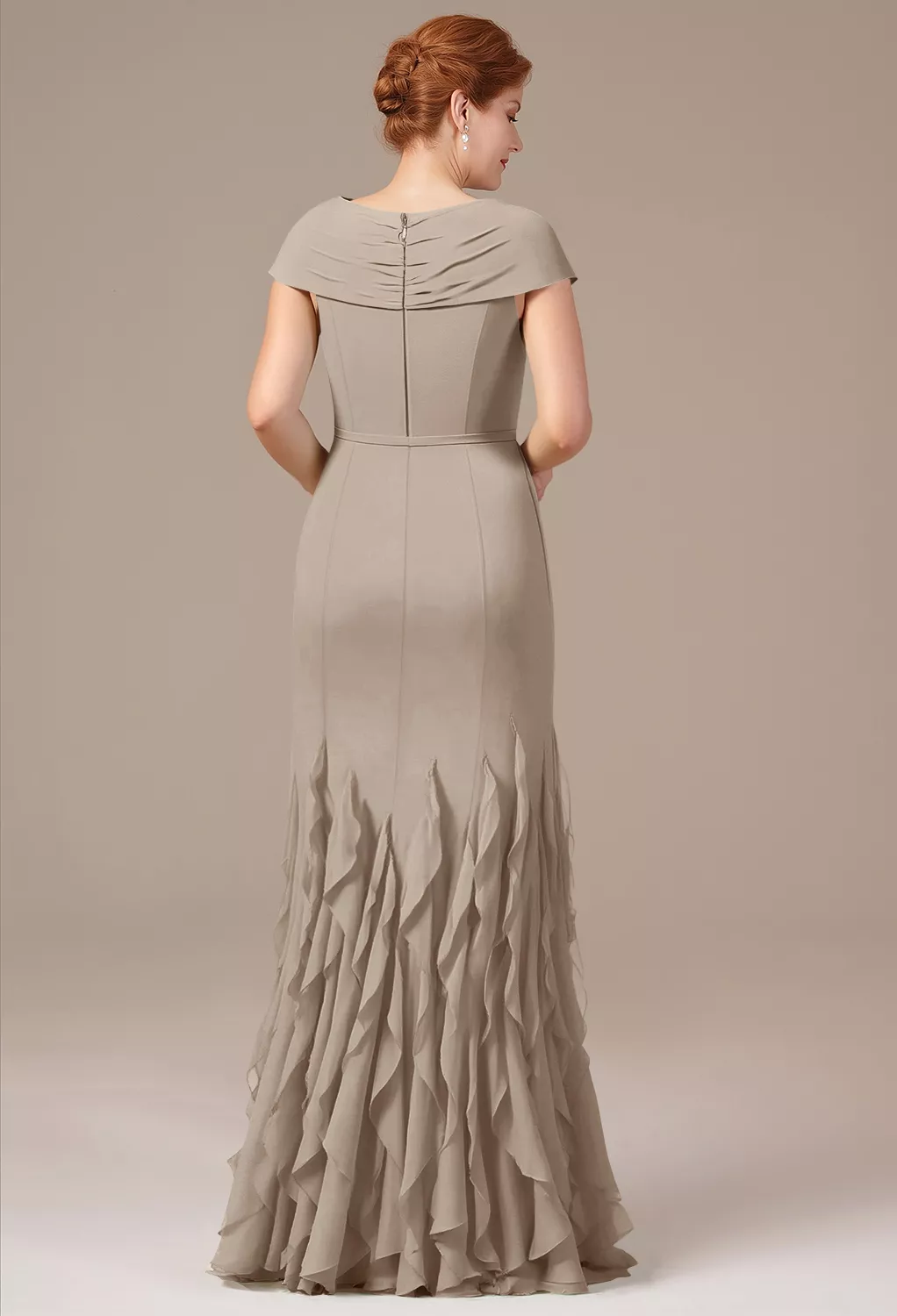 AW Ela Taupe  Mother of the Bride Dresses