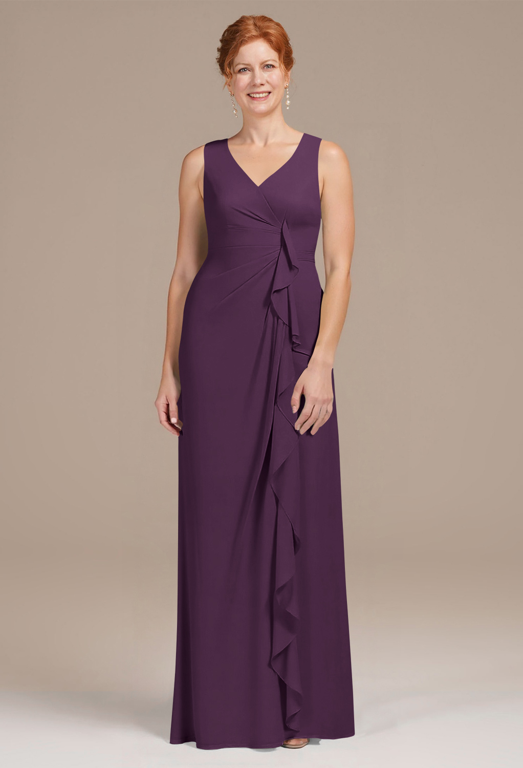AW Melisa Grape  Mother of the Bride Dresses